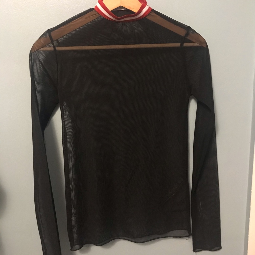 ZARA Mesh See-Through Long Sleeve